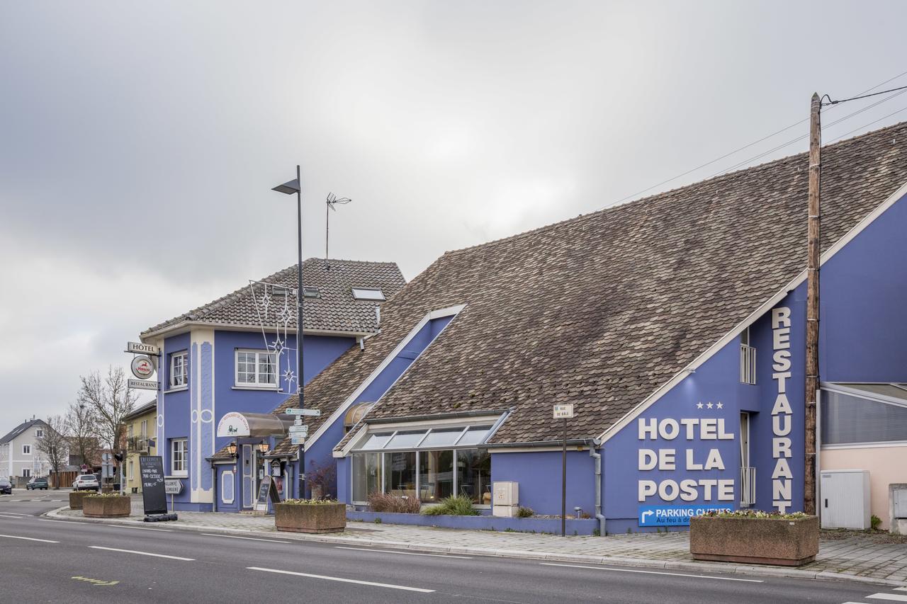 Hotel Restaurant De La Poste Mulhouse Ottmarsheim Bantzenheim Екстериор снимка